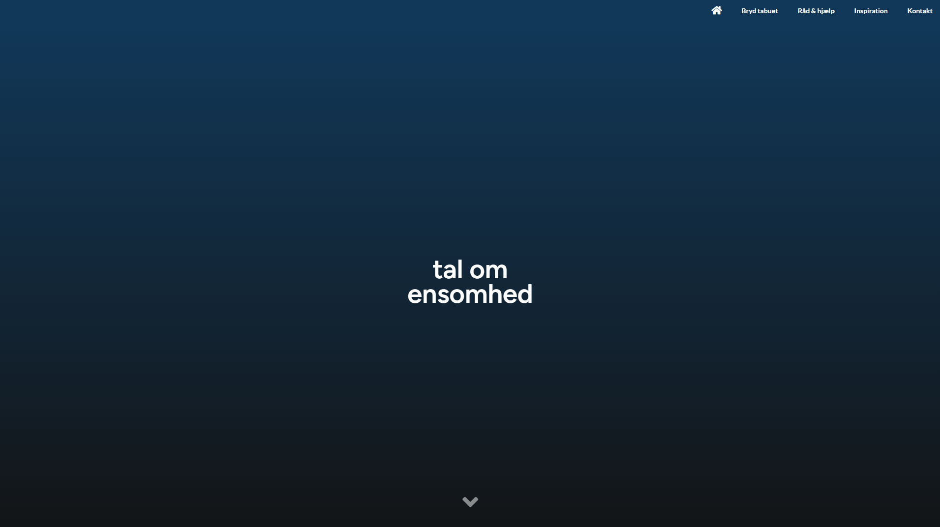 The frontpage of the website and campaign