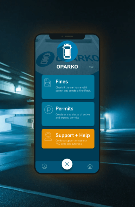 Project involving redesign of parking app